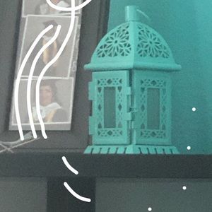 light turqoise lantern